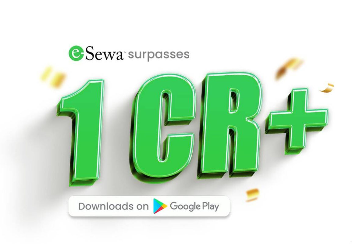 eSewa Surpasses 1 Crore+ Downloads on Play Store - Featured Image