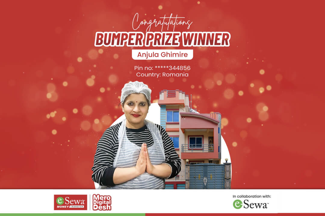 Esewa Money Transfer Announced Winner of House Prize Under Mero Digital Desh Campaign - Featured Image